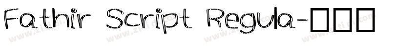 Fathir Script Regula字体转换